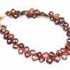 Natural Red Garnet Faceted Fancy Cut Cushion Square Beads Strand Length is 7.5 Inches and Sizes from 7mm to 8mm approx. 
